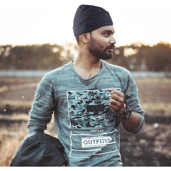 Men's 4-pack Multi-Color Spring Summer Autumn Winter Slouchy Beanies Hats - Picture 7 of 8